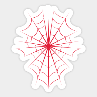 SpiderWeb Red Ver Sticker